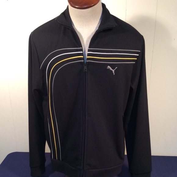 Men’s Puma zip up track jacket size large - Picture 1 of 8